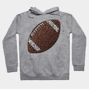 Football Shaped Maze & Labyrinth Hoodie